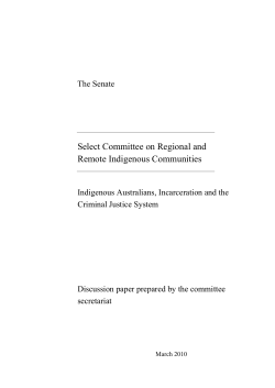 Indigenous Australians, Incarceration and the Criminal Justice System