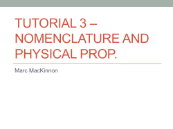 Nomenclature and Physical Properties