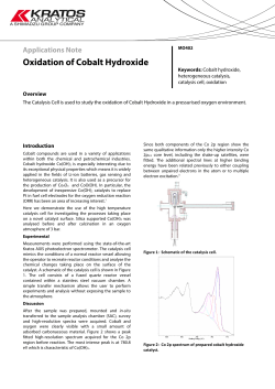 Oxidation of Cobalt Hydroxide