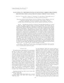 elevated co2 differentiates ecosystem carbon processes