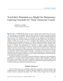 The Democratization potential of YouTube