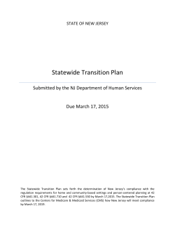 Statewide Transition Plan