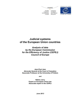 Judicial systems of the European Union countries