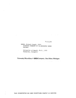 ACCEPTOR STRENGTH OF CO.,..ORDINATED