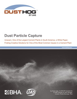 Dust Particle Capture - CLARCOR Industrial Air