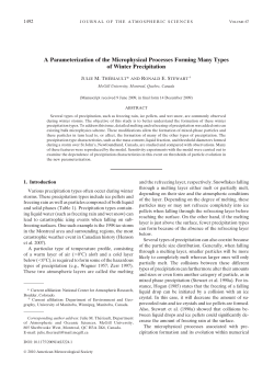 A Parameterization of the Microphysical Processes