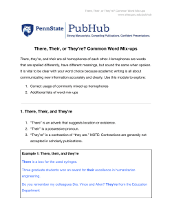 There, Their, or They`re? Common Word Mix-ups