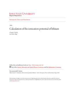 Calculation of the ionization potential of lithium