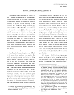 death and the meaning(s) of life-ii