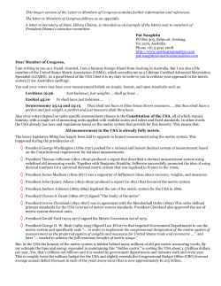 This longer version of the Letter to Members of Congress contains