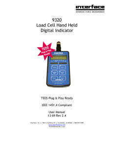 9320 Load Cell Hand Held Digital Indicator