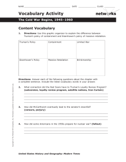 netw rks Vocabulary Activity