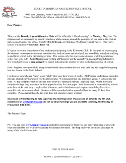 ÉCOLE DOROTHY LYNAS ELEMENTARY SCHOOL 4000 Inlet