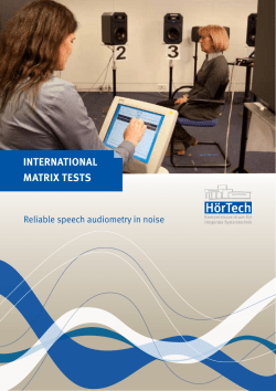 InternatIonal MatrIx tests