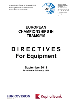 2016 - TG Equipment Regulations