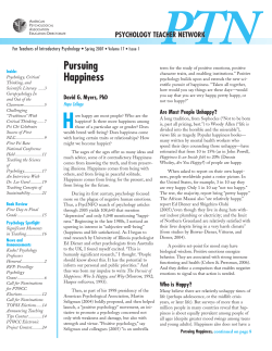 Pursuing Happiness - DANS