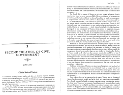 SECOND TREATISE, OF CIVIL GOVERNMENT-