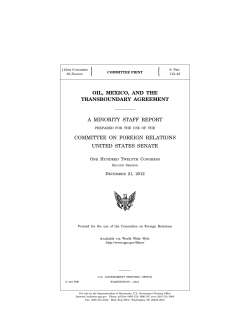 Oil, Mexico, and the Transboundary Agreement
