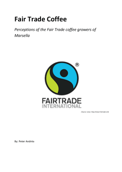Fair Trade Coffee - Utrecht University Repository