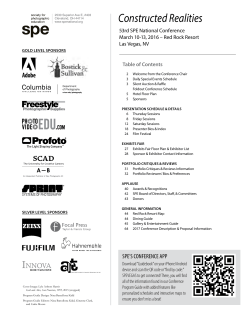 Program Guide - Society for Photographic Education