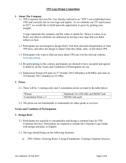 Entry Form - TPS Corporate Services