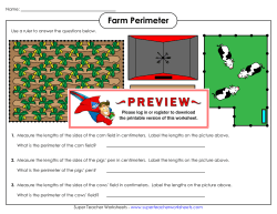 Farm Perimeter - Super Teacher Worksheets