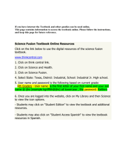 Science Fusion Textbook Online Resources Click on