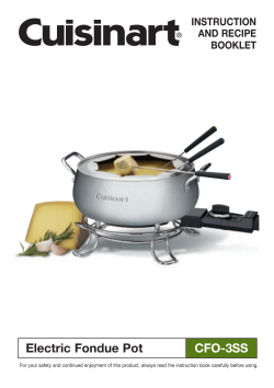 Electric Fondue Pot CFO-3SS