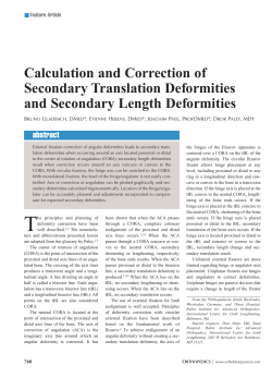 Calculation and Correction of Secondary Translation Deformities