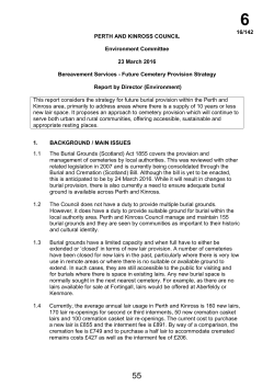 Future Cemetery Provision Strategy