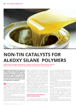 NoN-tiN catalysts for alkoxy silaNe polymers