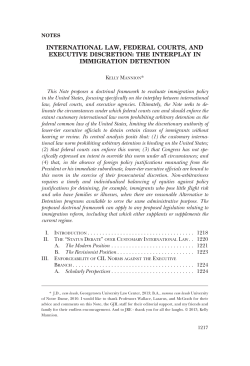 international law, federal courts, and executive