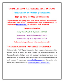 Swim Lessons at Fishers High School