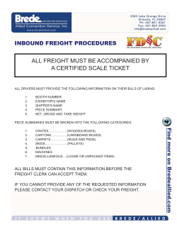 shipping information