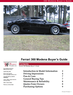 Ferrari 360 Modena Buyer`s Guide