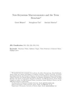 New-Keynesian Macroeconomics and the Term Structure&lowast;