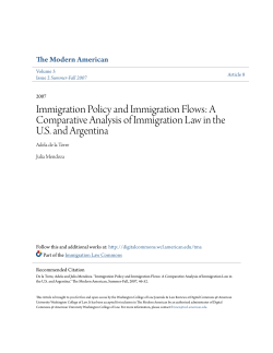 Immigration Policy and Immigration Flows: A Comparative Analysis
