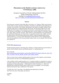 Danish cartoon controversy - Media Anthropology Network