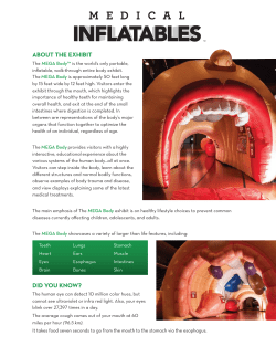 Fact Sheet - Medical Inflatables