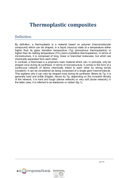 Les composites : des mat&eacute;riaux d`avenir