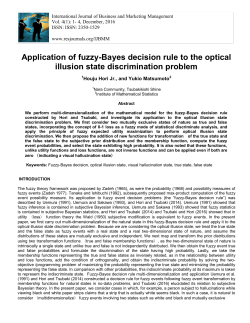 Application of fuzzy-Bayes decision rule to the optical illusion state