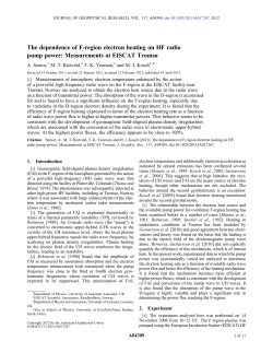 The dependence of F-region electron heating on HF radio pump