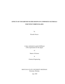 EFFECTS OF TOUGHENED MATRIX RESINS ON COMPOSITE