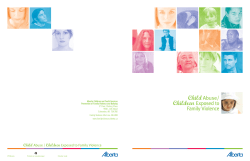 Child Abuse/Children Exposed to Family Violence Booklet