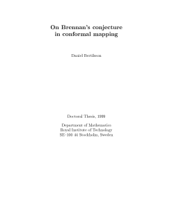On Brennan`s conjecture in conformal mapping