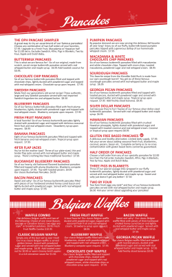 Print the Menu - The Original Pancake House Utah