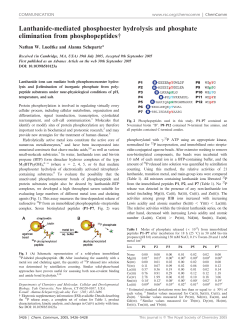Lanthanide-mediated phosphoester hydrolysis and phosphate