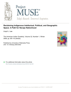 A Path for Navajo Nationhood