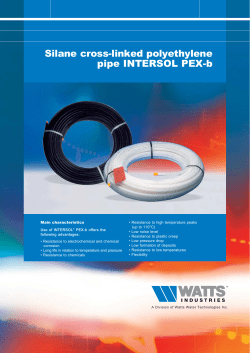 Silane cross-linked polyethylene pipe INTERSOL