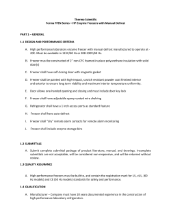 Thermo Scientific Forma FFEN Series &ndash; HP Enzyme Freezers with